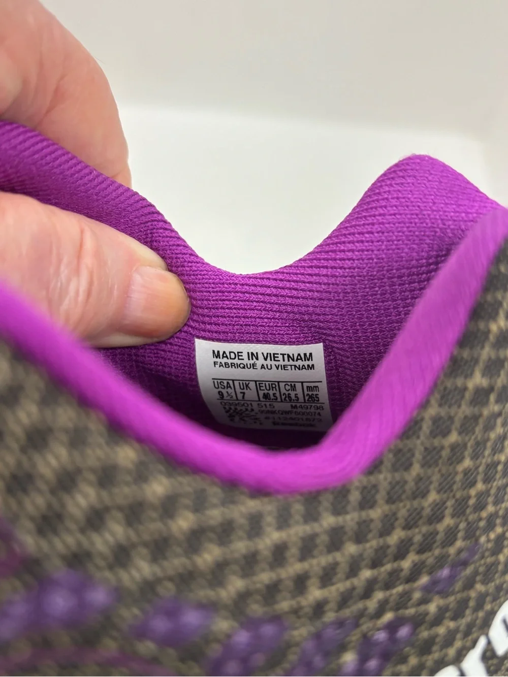 REEBOK CROSSFIT ATHLETIC SHOE SNEAKER WOMEN  9.5  LT PINK / PURPLE KEVLAR